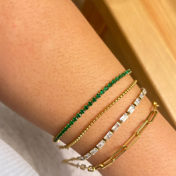 Bracelets stainless steel + PVD plated - Picture 3 of 4